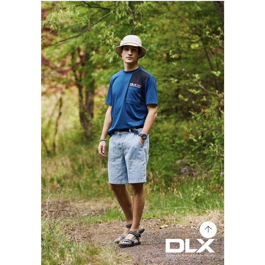 Áo thun thể thao nam DLX xuất Hàn dư xịn màu xanh