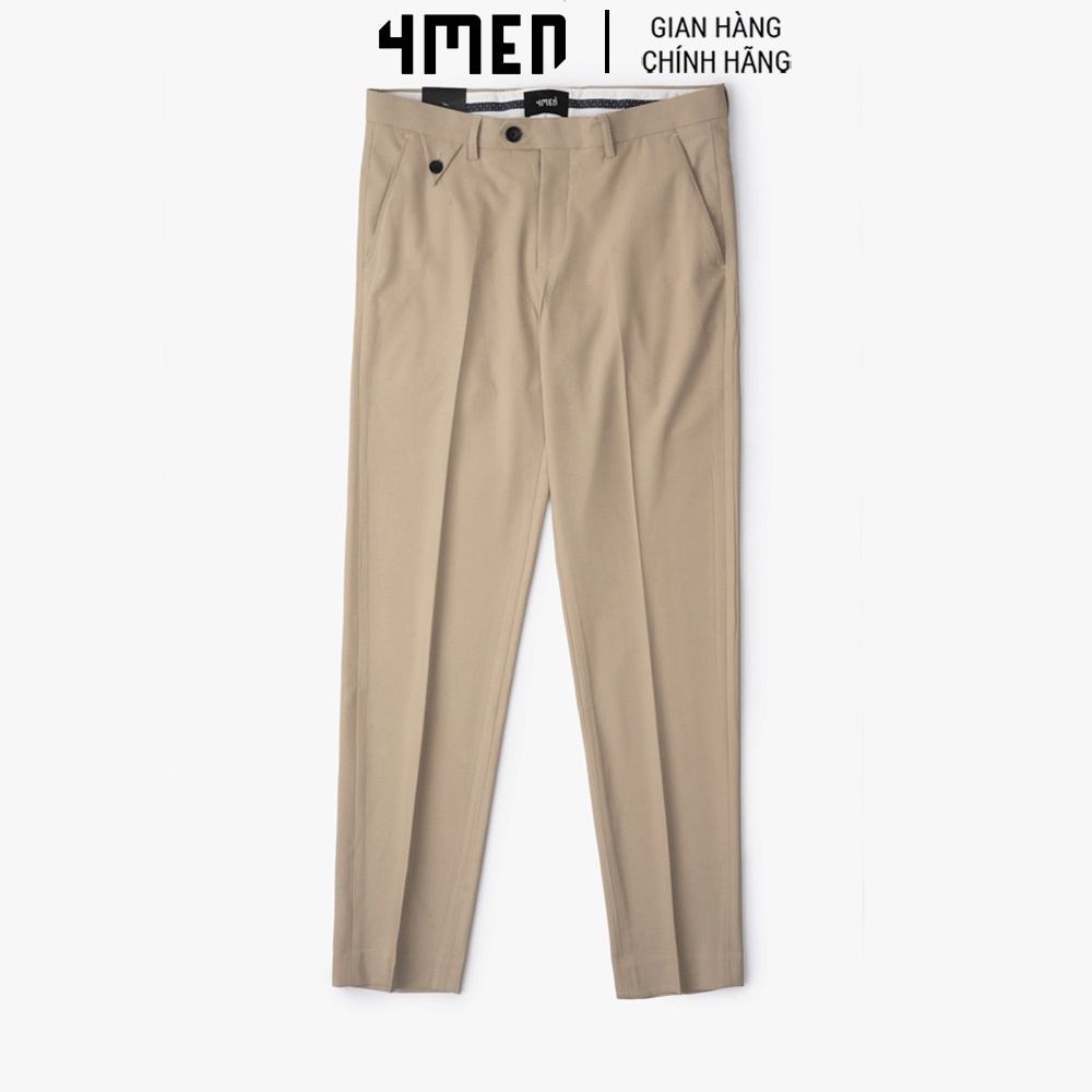 Quần Tây Nam Slimfit Túi Mini Kiểu 4MEN QT039 trẻ trung, thanh lịch, form dáng đứng đẹp, vải polytester mềm, co giãn tốt