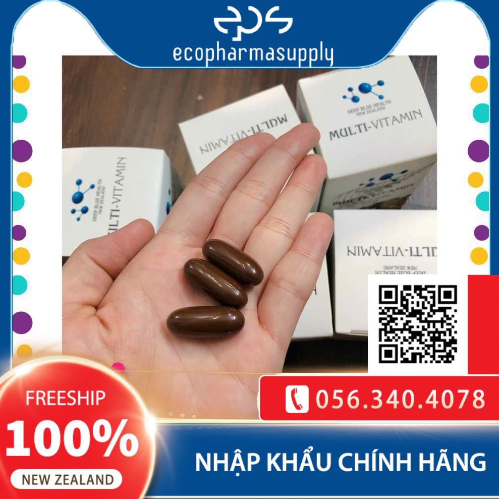 Viên Vitamin tổng hợp MultiVitamin Deep Blue Health (60v) | Thế Giới Skin Care