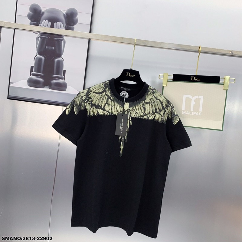 Áo Phông Nam Burlon Cánh Vàng Mới Nhất Hiện Nay - Áo Thun Nam Burlon Cao Cấp