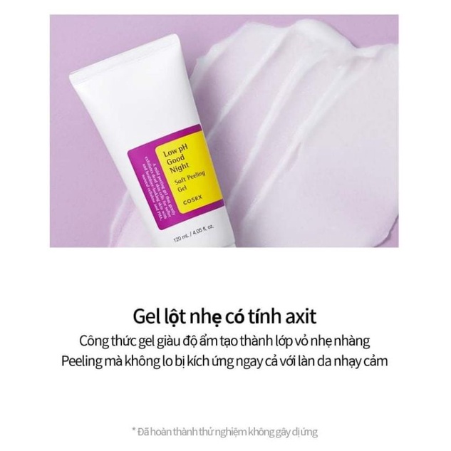 Gel tẩy da chết COSRX LOW PH GOOD NIGHT SOFT PEELING GEL