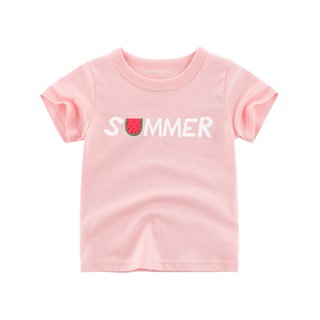 Áo thun bé gái 27Home áo cotton bé gái in hình dễ thương