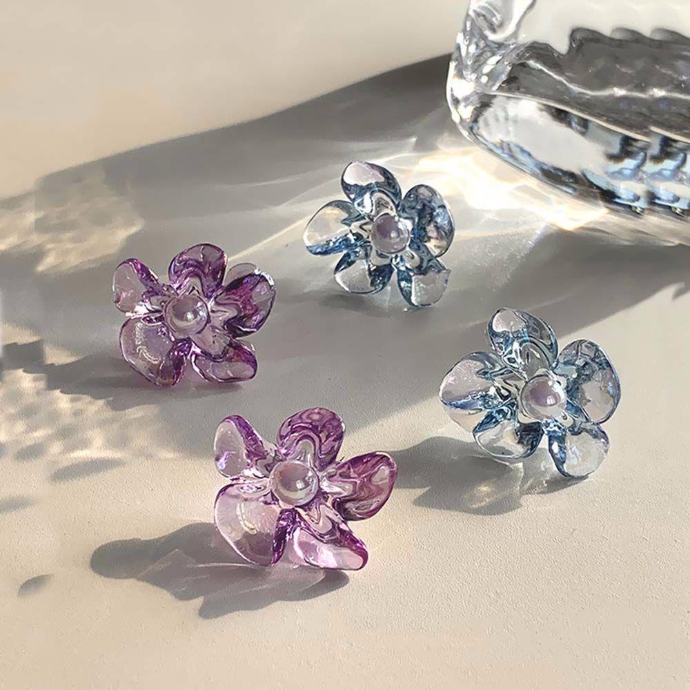 Khuyên Tai Hình Hoa Nhiều Màu Sắc Thanh Lịch Thời Trang Cho Nữ