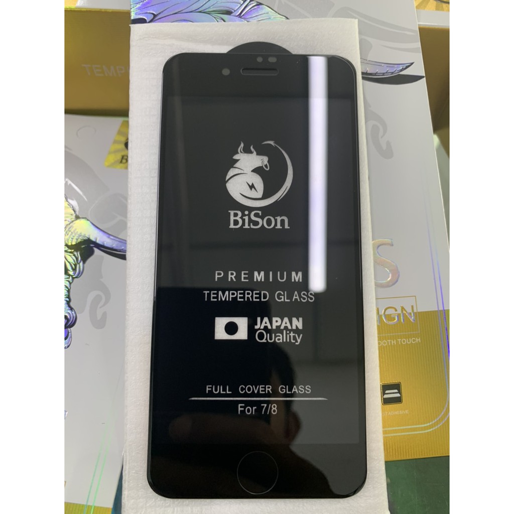 Cường lực Bison 7/7Plus/8/8Plus/X/Xr/Xs/XSM/11/11P/11PM/12/12mini/12P/12PM