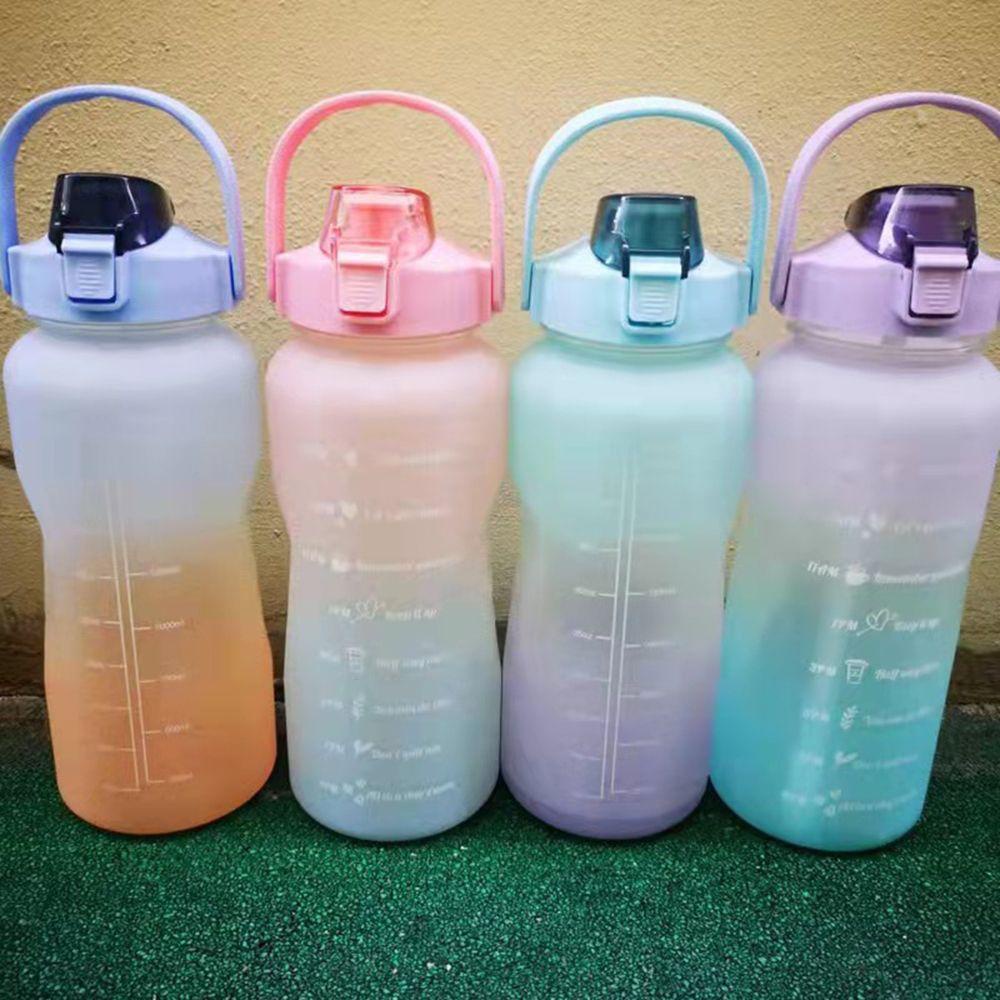Bình Nước PISTA 2000ml Dung Tích Lớn Màu Gradient Tiện Dụng Mang Theo Du Lịch / Cắm Trại