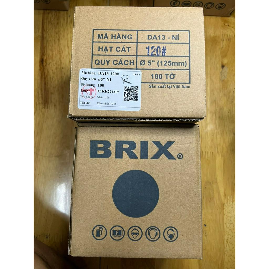 Nhám tròn đế lông brix 5 inch 125mm