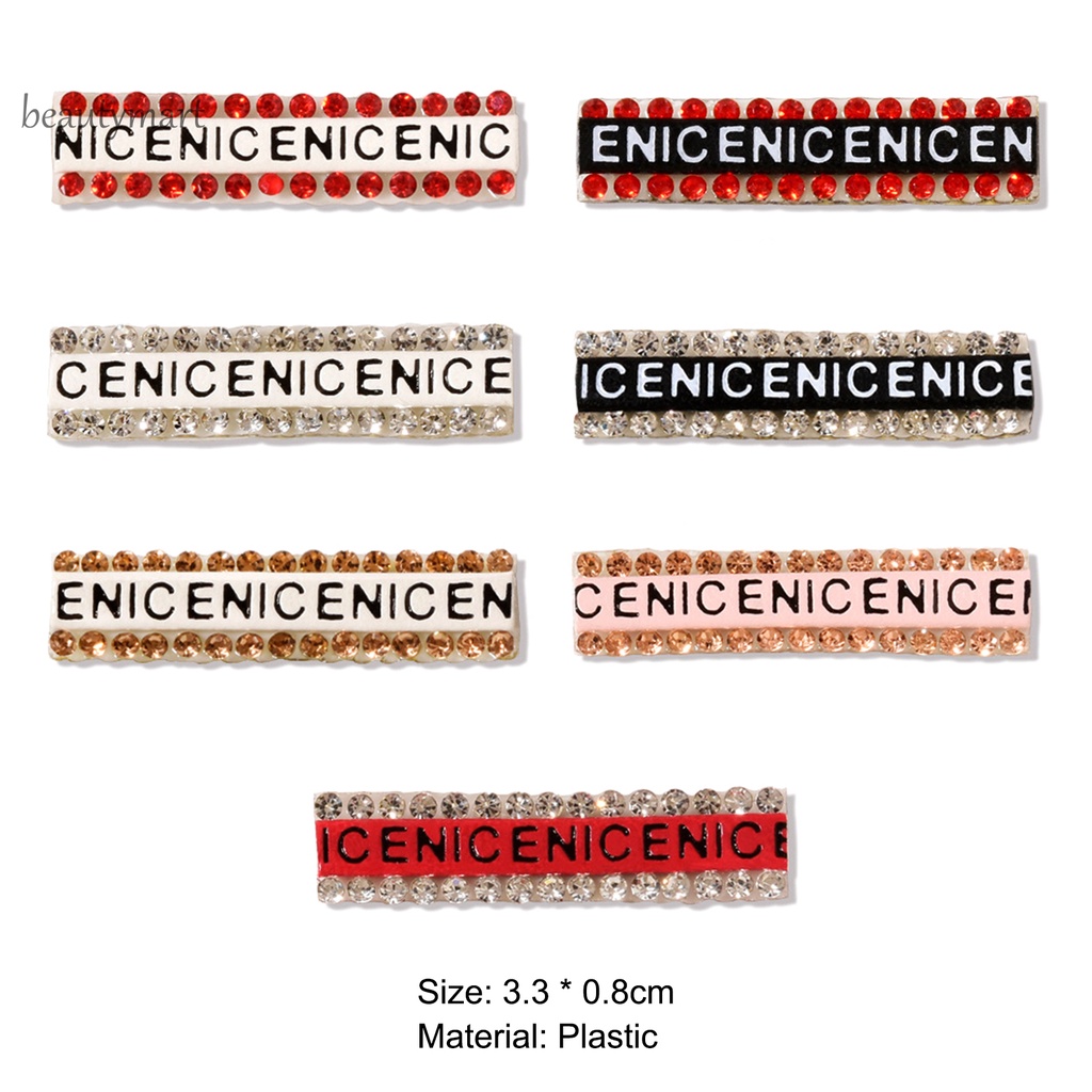 [Hàng mới về] Miếng dán trang trí móng tay in họa tiết chữ cá tính