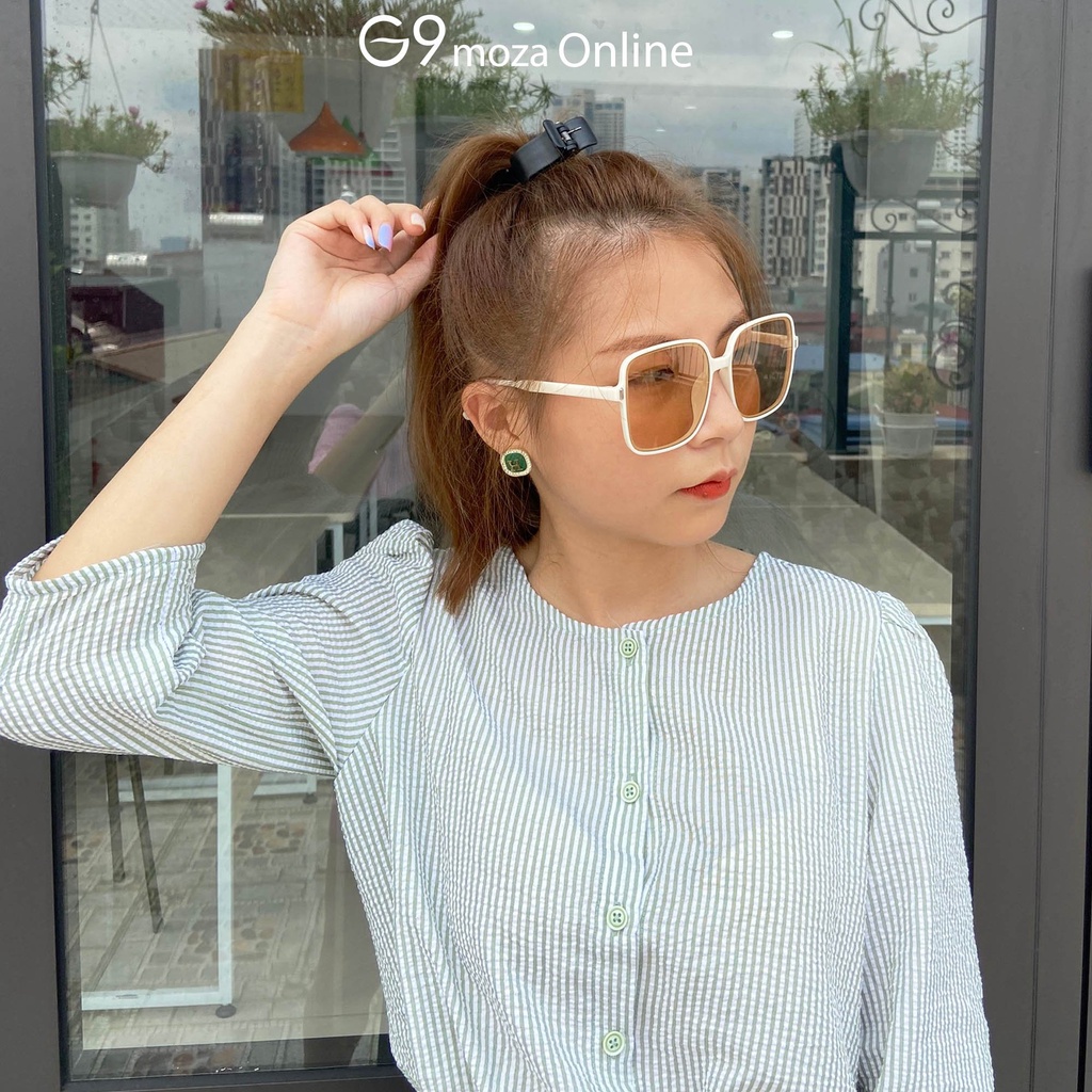 Áo sơ mi croptop tay cộc 11001 G9moza