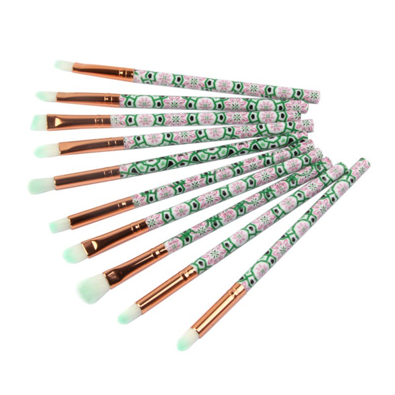 Set 10 cọ đánh mắt chuyên dụng trong trang điểm cao cấp