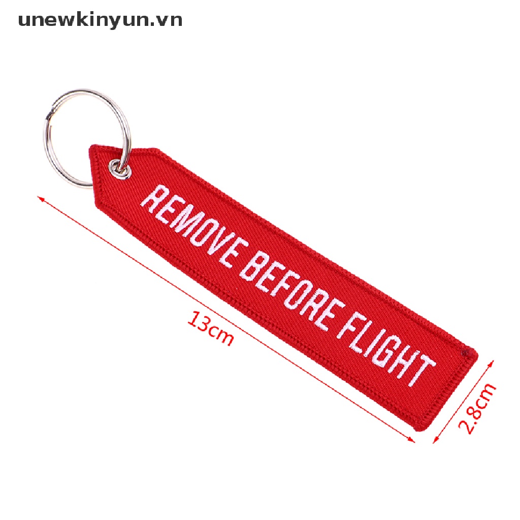 Dây Móc Khóa In Chữ Remove Before Flight Độc Đáo Tiện Dụng