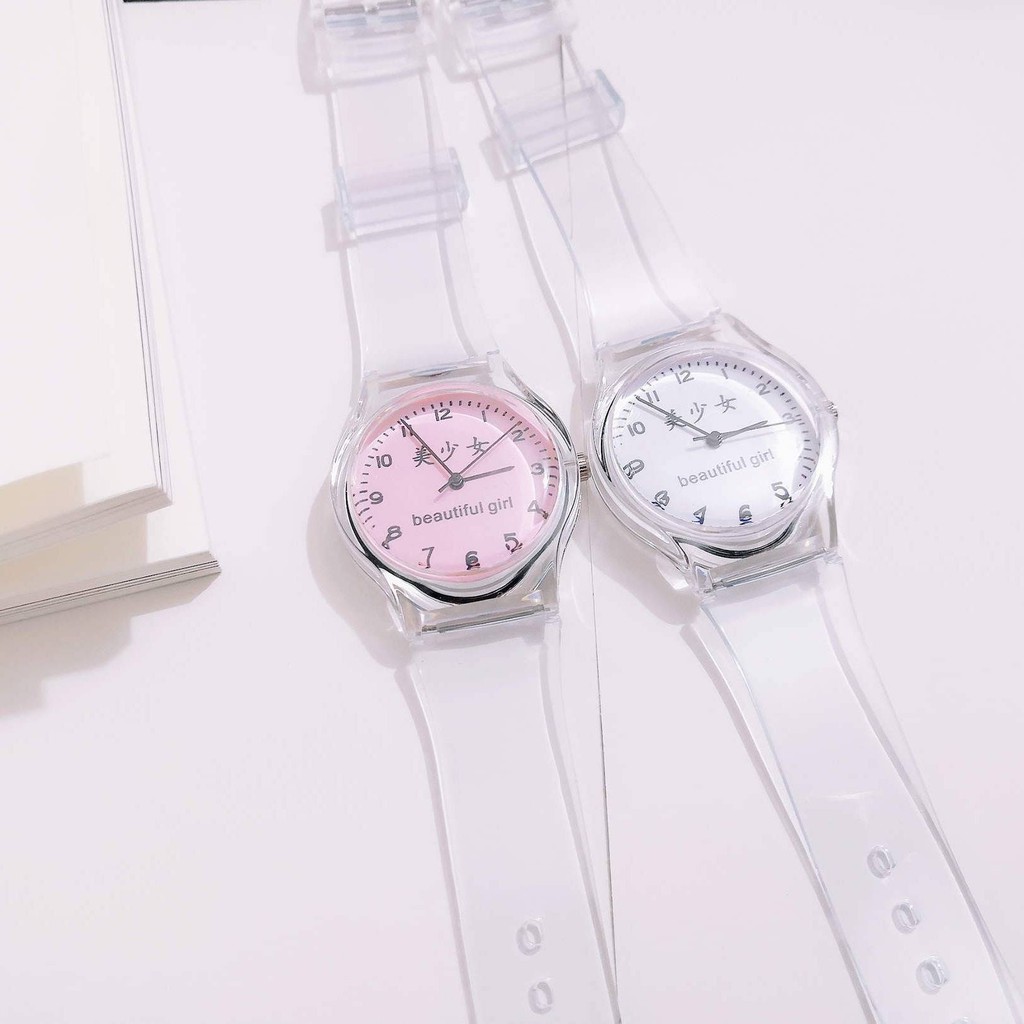 hồ đồng Đồng hồ cổ tích nhỏ Cô gái phiên bản Hàn Quốc của cô gái tối giản trái tim dễ thương trong suốt trẻ em đồng | BigBuy360 - bigbuy360.vn