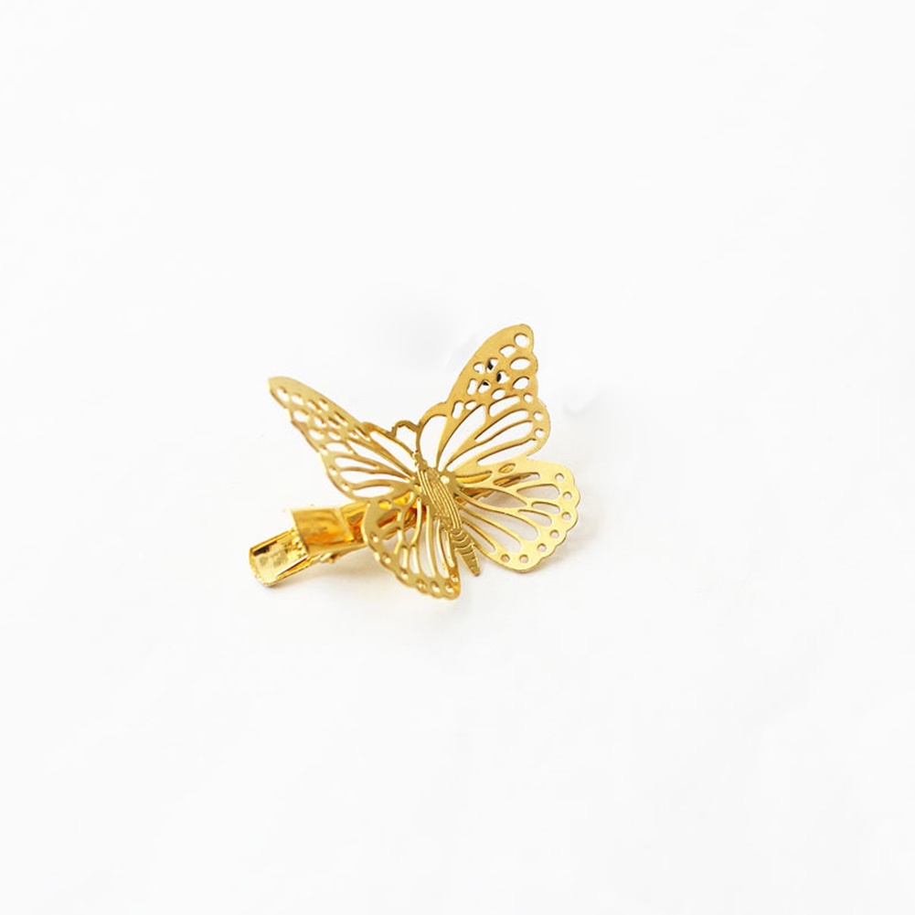 Kẹp Tóc Kim Loại Hình Bướm Vintage