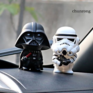 CR+Cute Star Wars Darth Vader Stormtrooper Model Action Figure Toy Car Ornament
