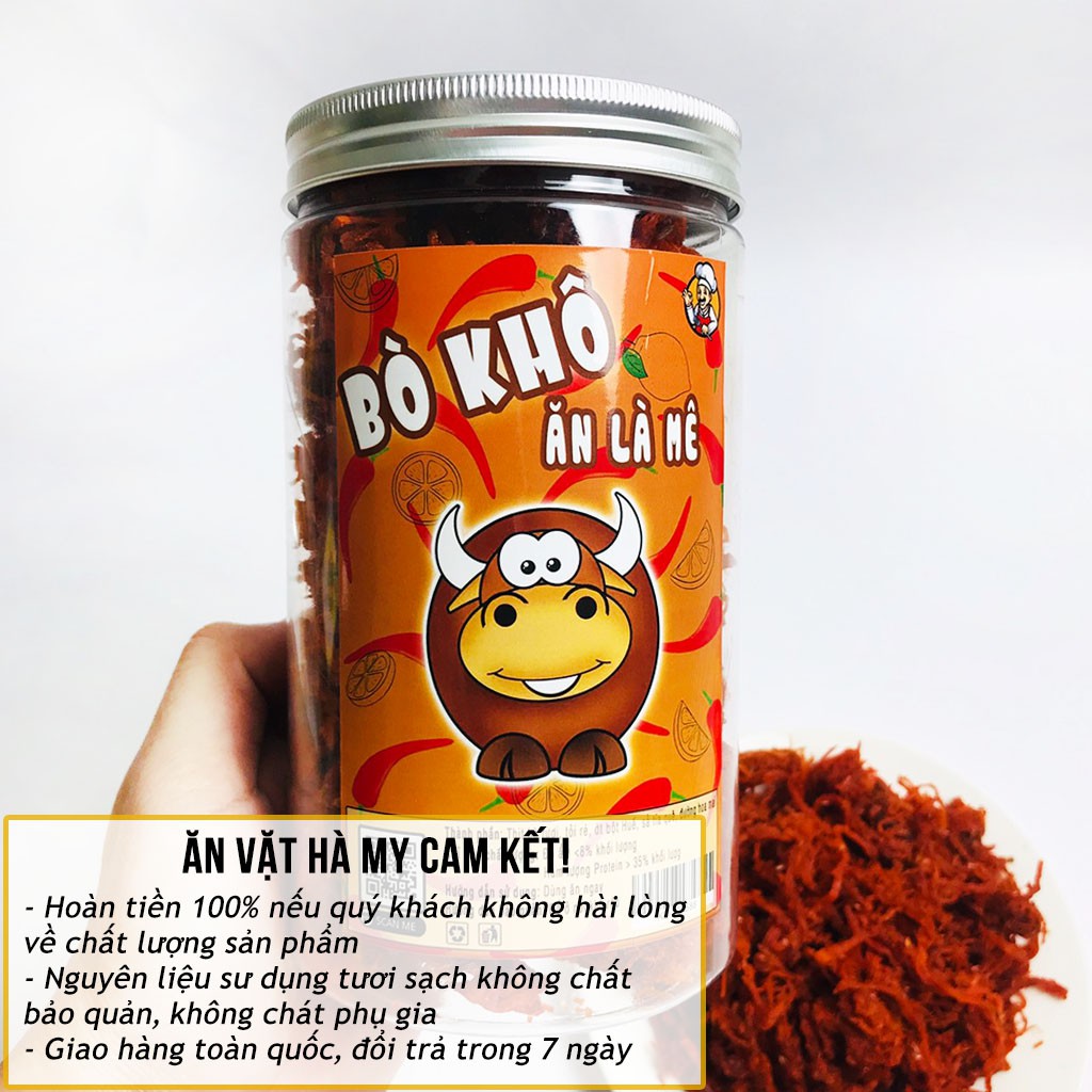 [Mã GROXUAN1 giảm 8% đơn 150K] Khô bò xé sợi ăn liền loại 1 đóng hũ 300g | đồ ăn vặt Hà My ngon mê ly | BigBuy360 - bigbuy360.vn