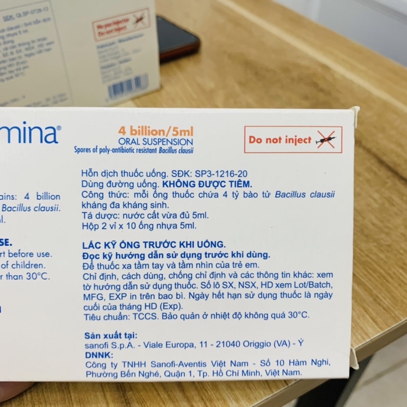 Men Vi Sinh Enterogermina 4 Tỷ Lợi Khuẩn Giảm Rối Loạn Hệ Vi Khuẩn Đường Ruột
