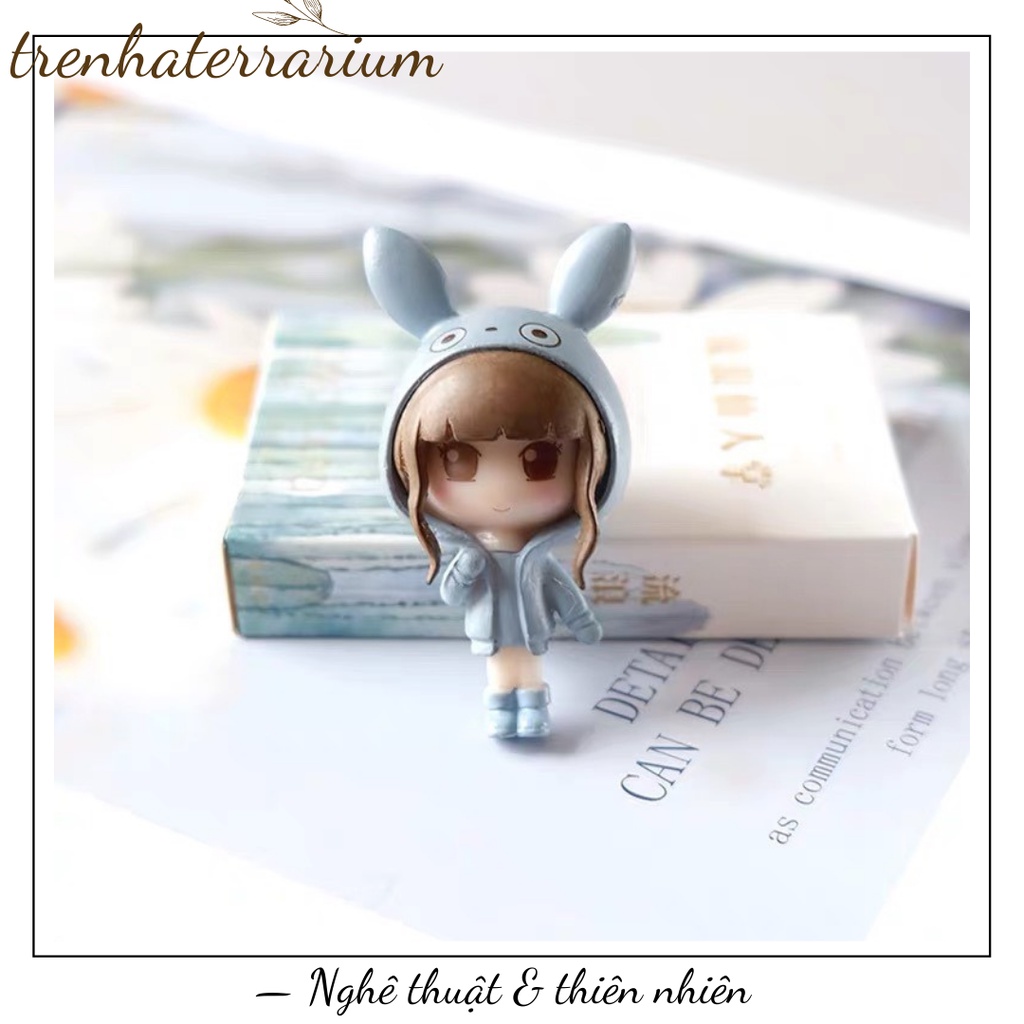 Tiểu cảnh cô gái chibi Terrarium đáng yêu