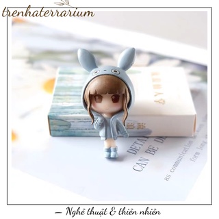 Tiểu cảnh cô gái chibi Terrarium đáng yêu