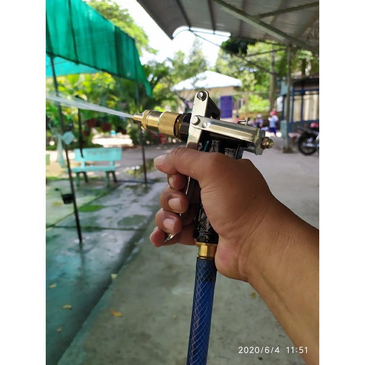 Dụng cụ xịt rửa nước tăng áp lực nước 400%, ren ngoài 14mm, rửa xe, vệ sinh nhà cửa