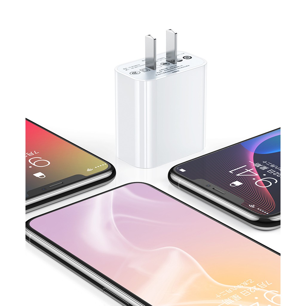 Củ sạc nhanh Qc3.0 20w Pd thiết kế cho IP12 Pro Max USB C C2L