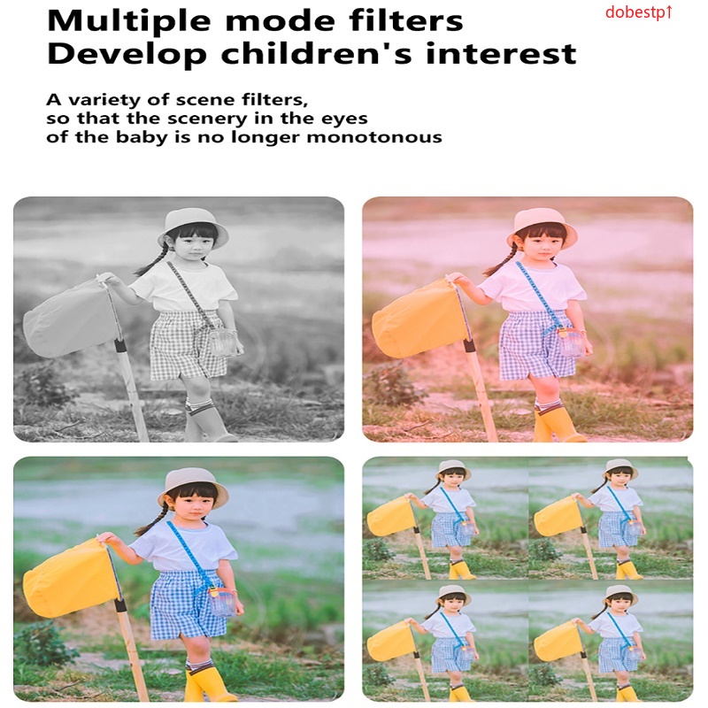 Camera đồ chơi ống kính kép có chụp selfie làm quà sinh nhật cho trẻ em