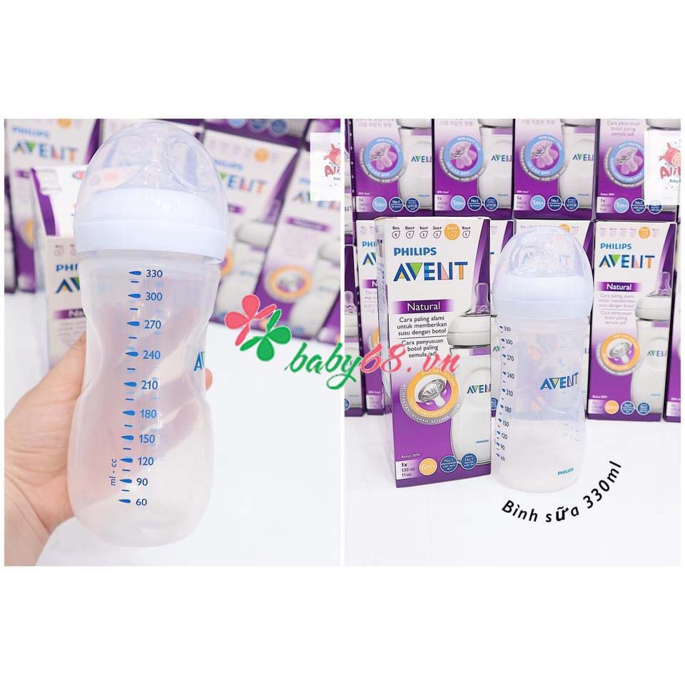 Bình sữa Philip Avent natural cao cấp 60ml, 125ml, 260ml, 330ml