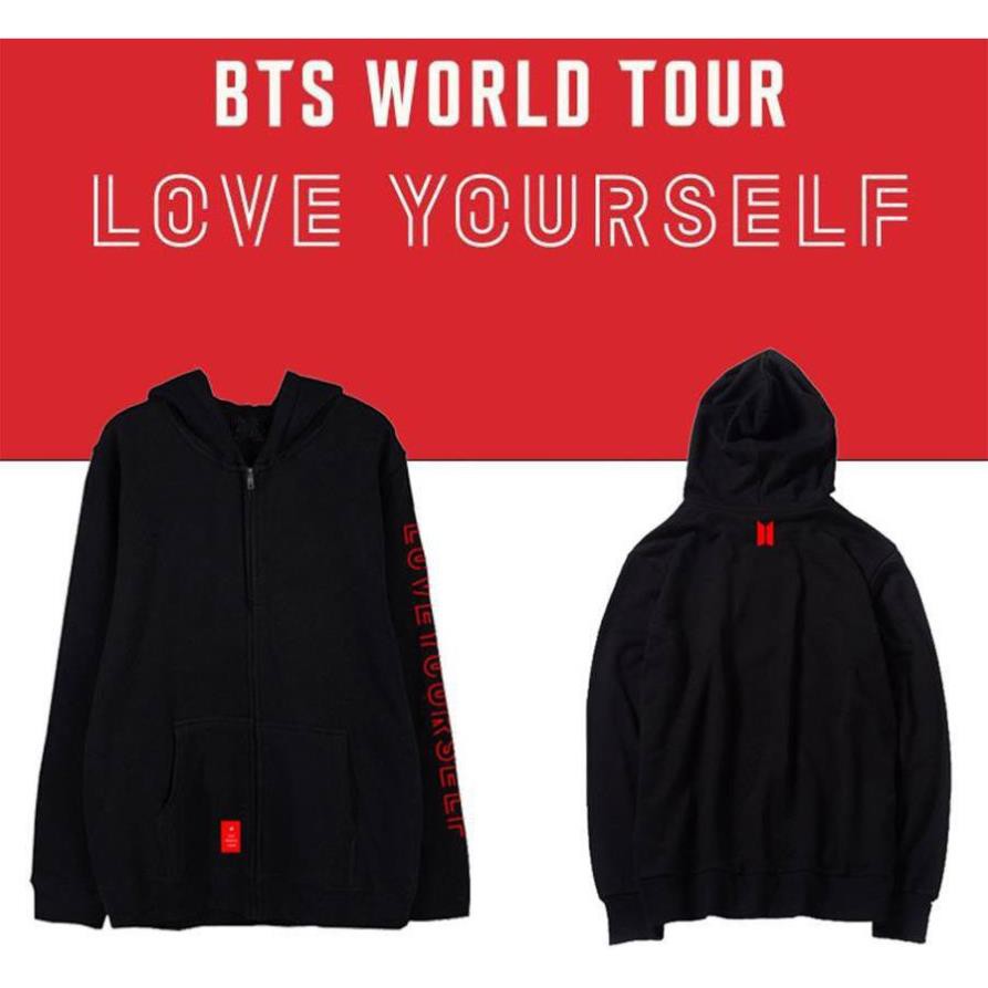 HOT SALE- Áo Khoác BTS World Tour Love Yourself - áo siêu chât