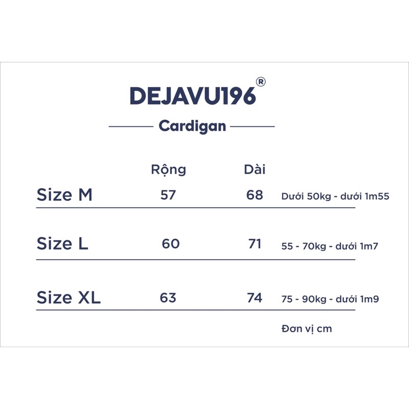 Áo khoác cardigan DEJAVU.196 Monogram | BigBuy360 - bigbuy360.vn
