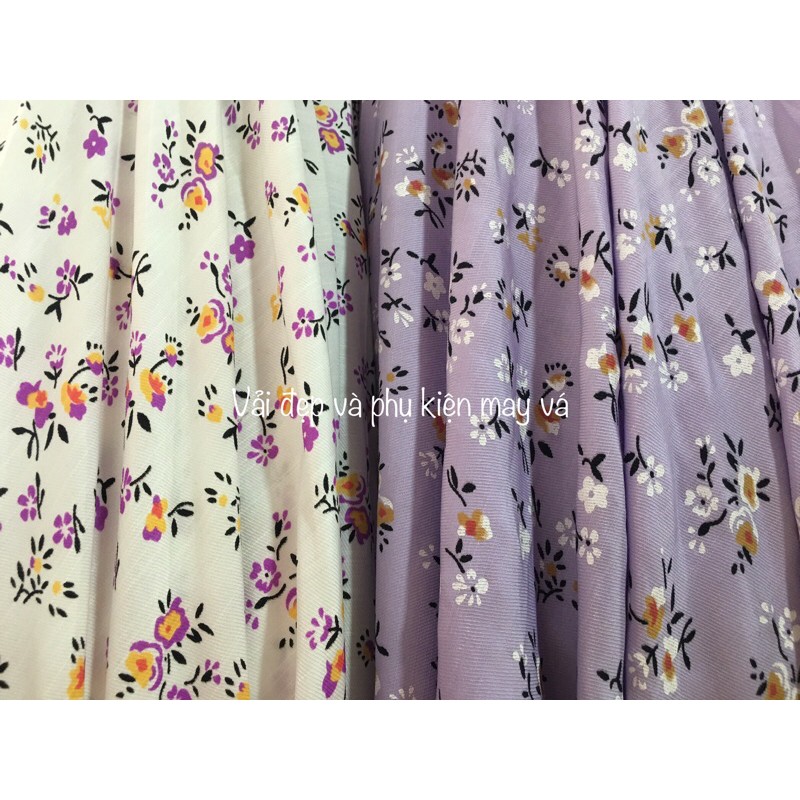 Vải Đũi Hoa Nhí chất mát và đẹp