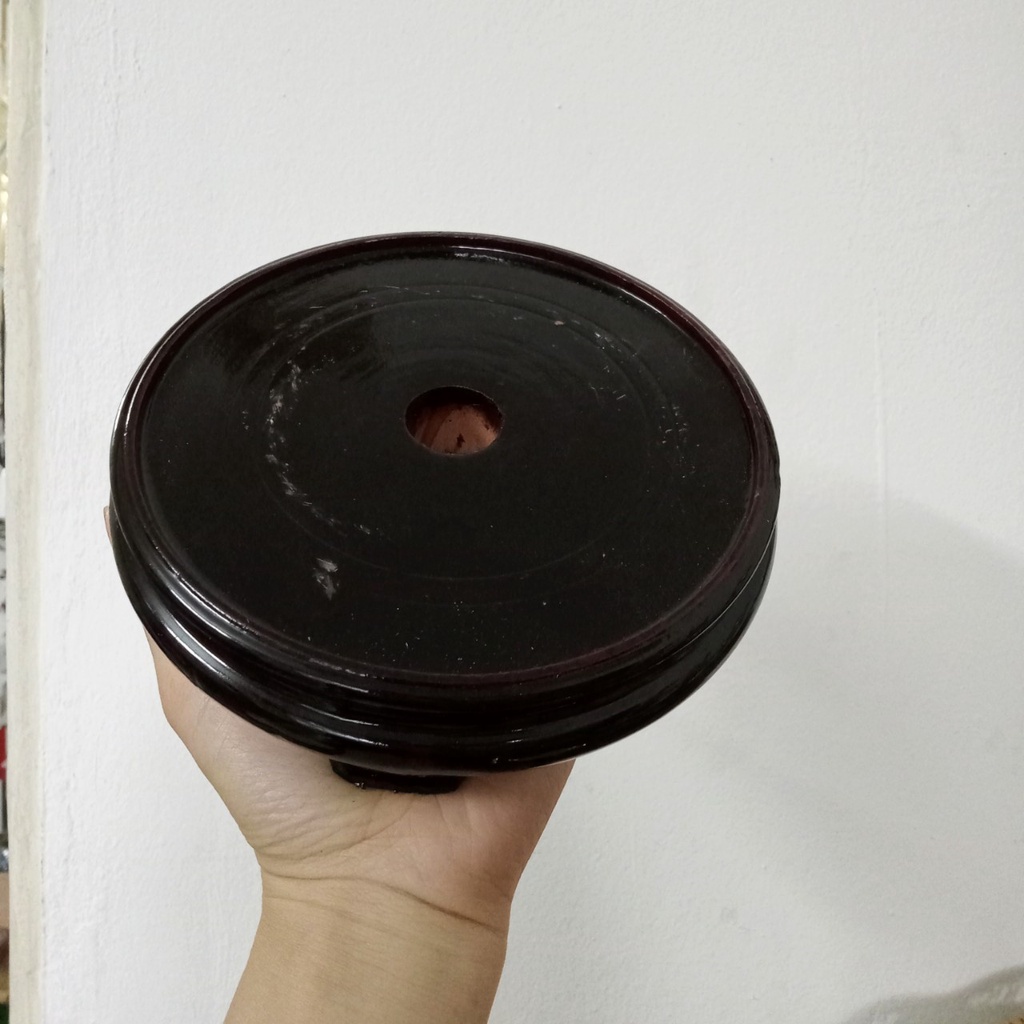 Chân Đế Gỗ rỗng đựng Bình hút lộc - Bình gốm sứ, bình hoa trang trí (full size)