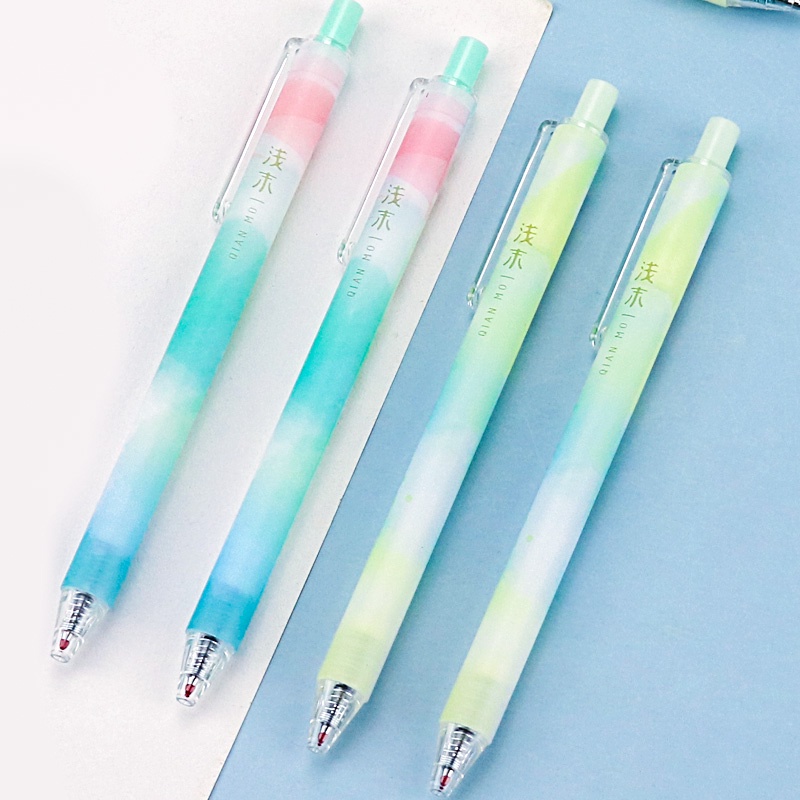 Bút Mực Gel Đen Ngòi 0.5mm Có Thể Thu Gọn Cho Học Sinh