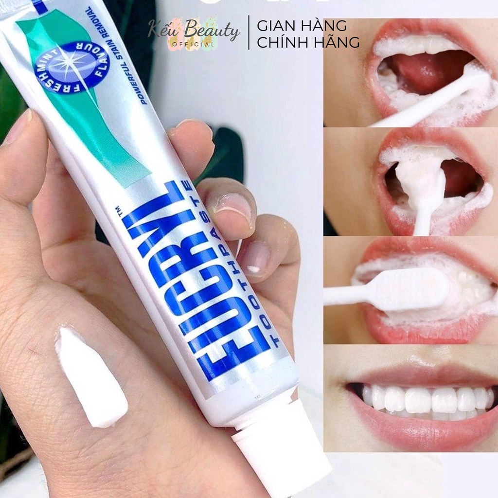 Kem đánh răng bạc hà Eucryl Toothpaste giúp tẩy trắng, an toàn cho răng 62g