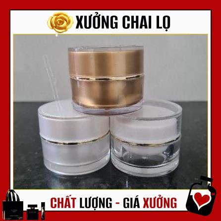 [TOP GIÁ RẺ] Hũ chiết mỹ phẩm tròn 5g, 10g đựng kem face, phụ kiện du lịch