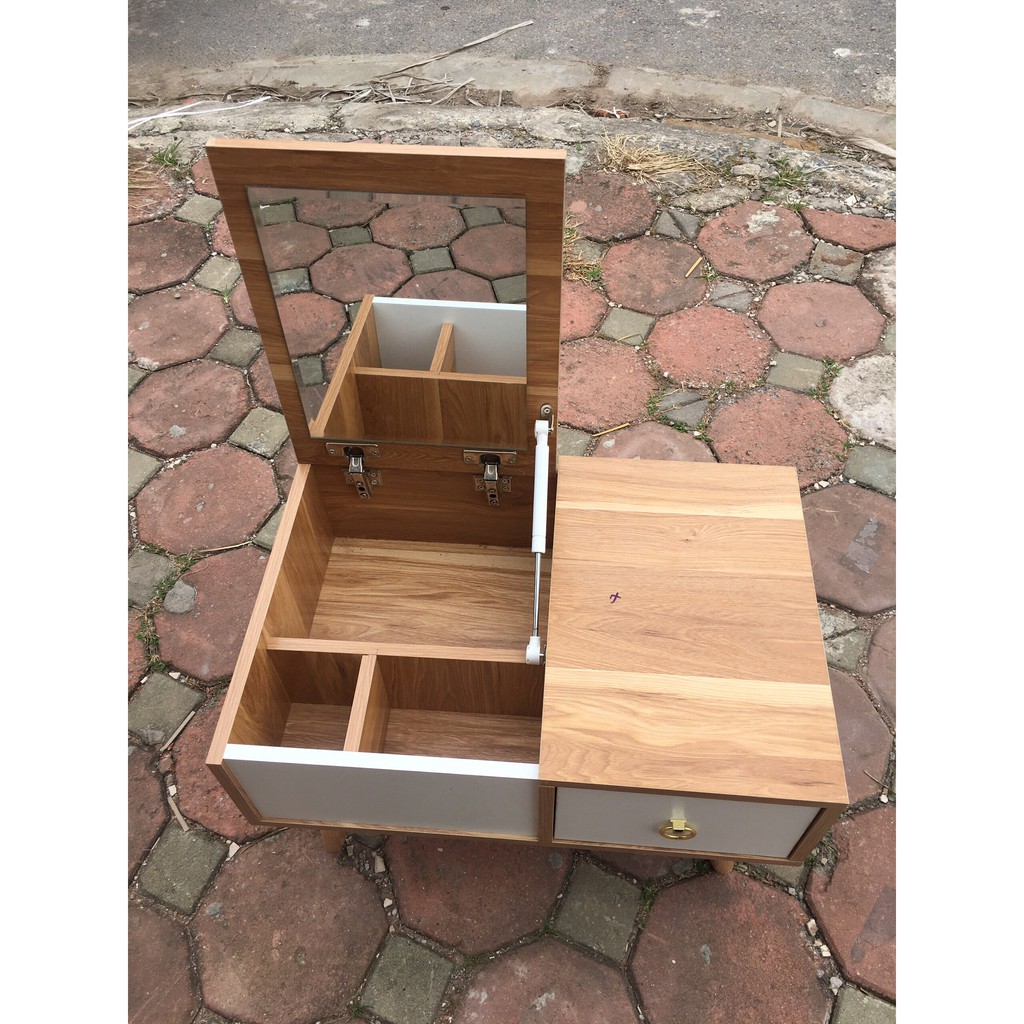 bàn trang điểm ngồi bệt kèm gương cao cấp để đầu giường