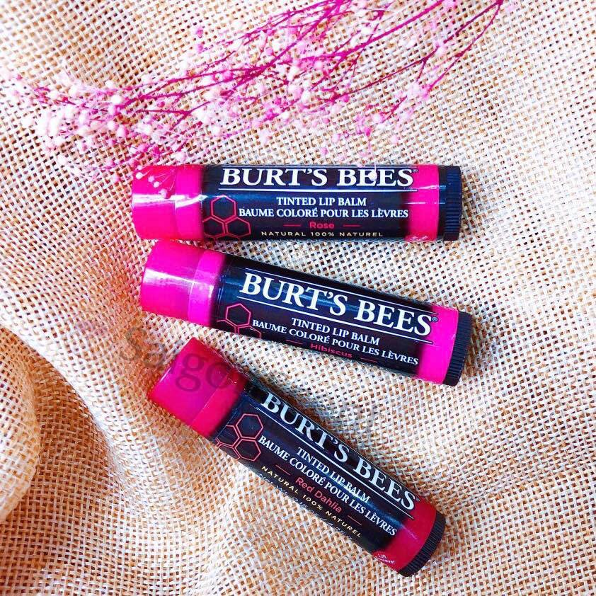 Son dưỡng có màu Burt's Bees Hibiscus Tinted Lip Balm