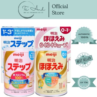 Sữa Bột Meiji Lon Hộp 800g , Sữa thanh Meiji 24 thanh 648g Nội Địa Nhật Bản