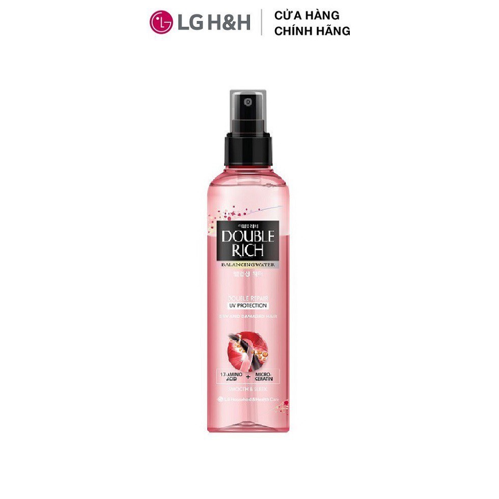 Combo Nước dưỡng tóc Double Rich và Bộ đôi gội xả chăm sóc và nuôi dưỡng tóc Elastine Silk Repair Perfect Shining