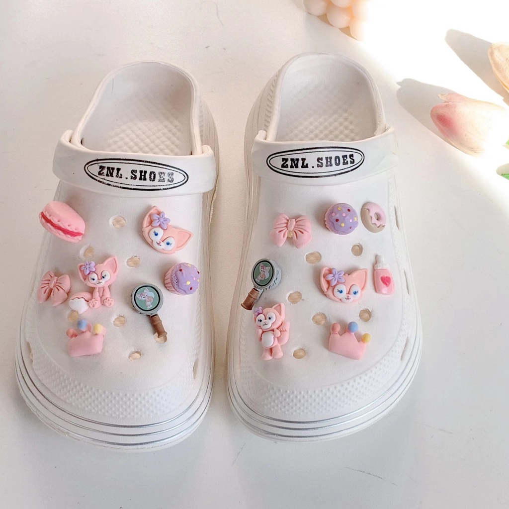 Lena Belle phụ kiện dép Crocs charm DIY khóa giày crocs jibbitz Nhựa trang sức Phụ kiện trang trí giày crocs nút trang trí giày trẻ em Dép Sandal Đồ trang sức Quà tặng sáng tạo món quà đặc biệt