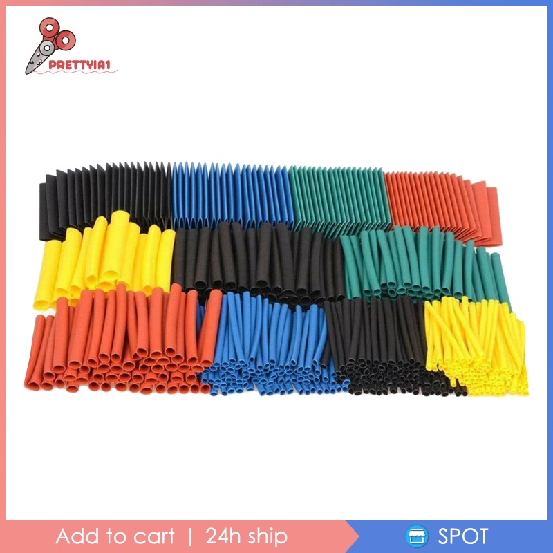 [Prettyia1] Set 530 Ống Co Nhiệt Bọc Dây Điện