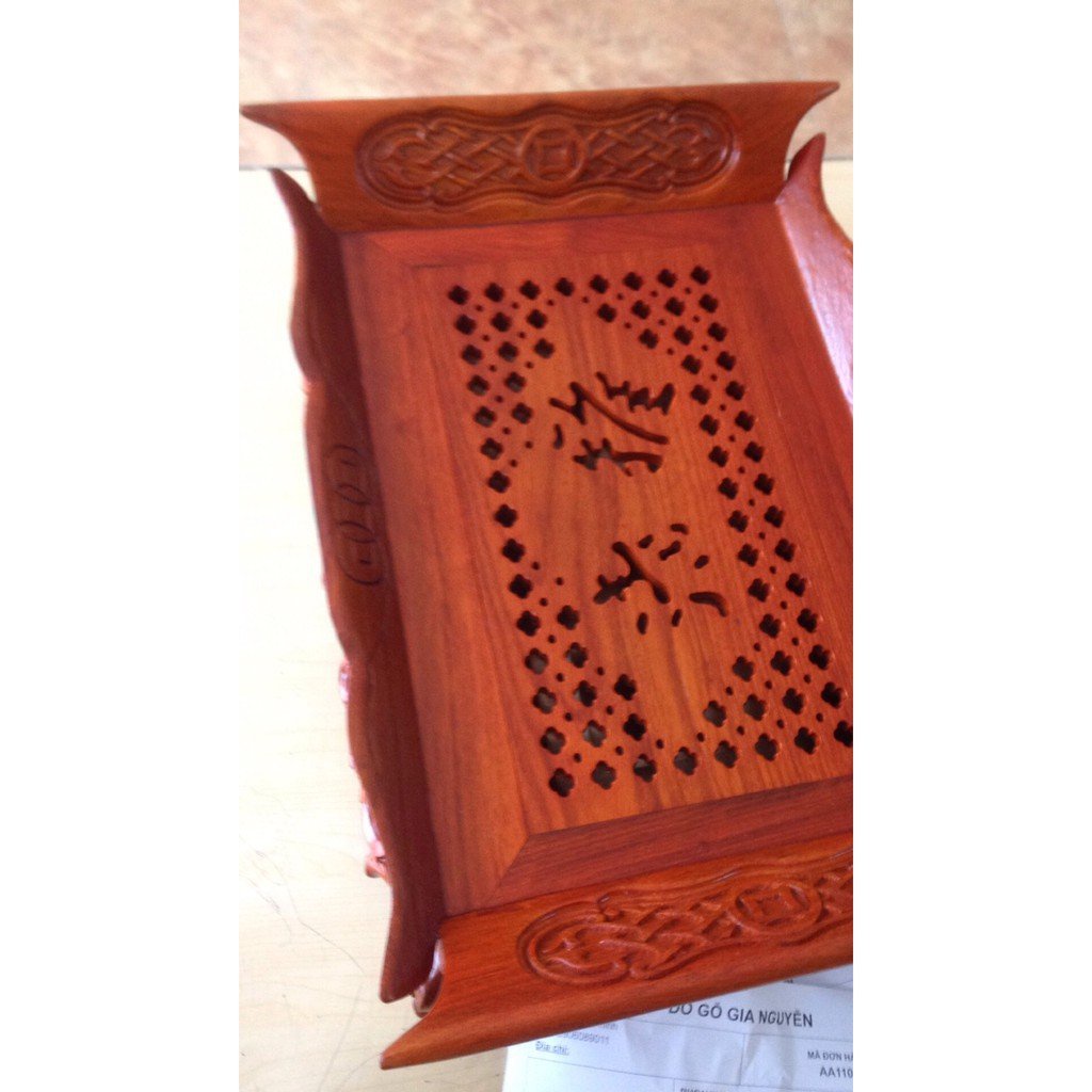 Khay Trà Thuyền - Khay Trà Khổng Minh Gỗ Hương Ta