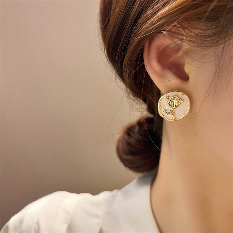 Bông Tai Mạ Bạc 925 Hình Hoa Phong Cách Retro Cao Cấp Cho Nữ 2022