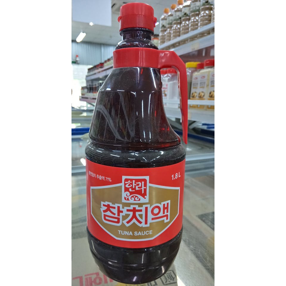 Nước mắm cá ngừ hàn quốc 1,8l. 참치액