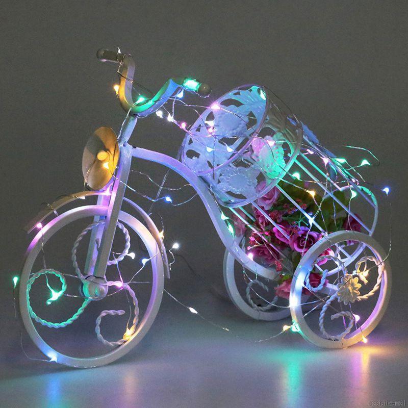 2m Copper Wire LED String Lights Powered By Battery Waterproof Christmas Festival Lighting Decoration