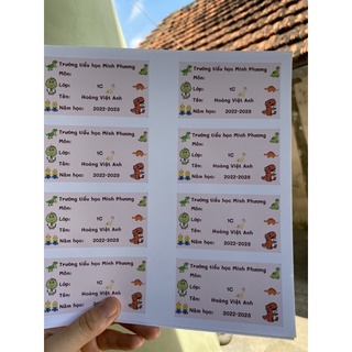 Sticker dán đồ dùng học tập