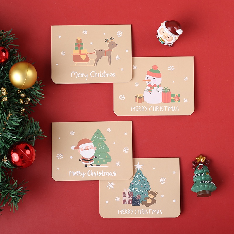 Set 6 thiệp giáng sinh phong cách cổ điển