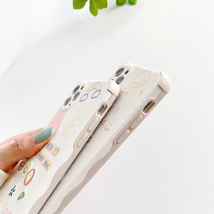Ốp lưng iphone Gấu trắng thêu viền chống va đập 5/5s/6/6plus/6s/6splus/7/7plus/8/8plus/x/xr/xs/11/12/pro/max/plus/promax | BigBuy360 - bigbuy360.vn