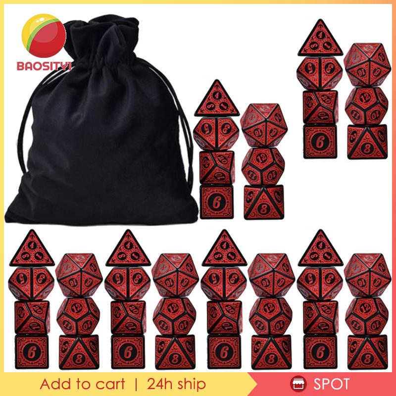 Set 42 Túi D4-D20 Dùng Để Chơi Game DND MTG