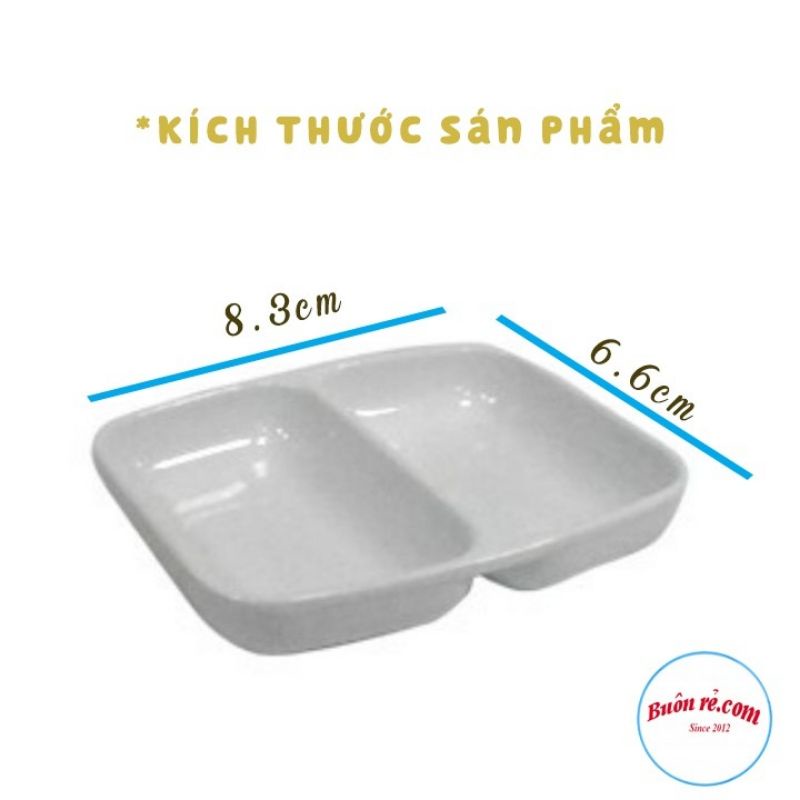 Set 5 đĩa chấm 2 ngăn tiện lợi