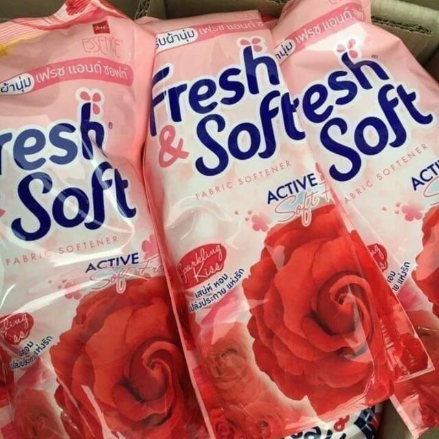 mơi Thùng 24 bịch Nước xả vải thái lan fresh soft (giá sỉ) .