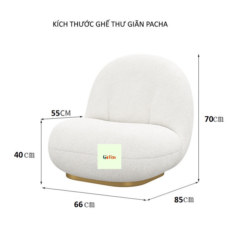Ghế Sofa Mini Pacha Hàn Quốc - Không Xoay