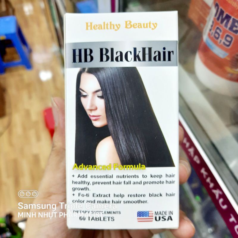 HEALTHY BEAUTY HB BLACK HAIR giúp tóc khỏe, ngăn ngừa rụng tóc thumbnail